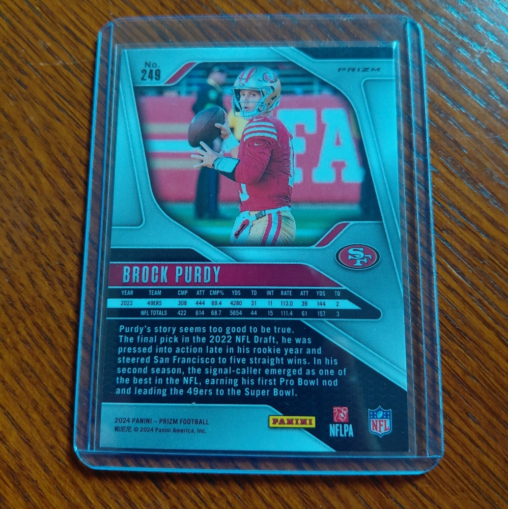 Panini Prizm San Francisco 49ers Card - Red and Blue - Picture 3 of 4
